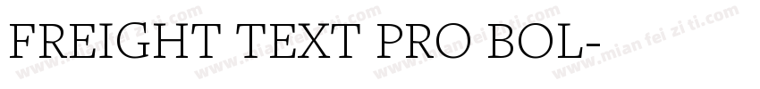 FREIGHT TEXT PRO BOL字体转换